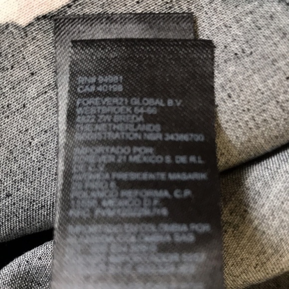 Forever 21 Long Black Floral Thigh-High Slit Skirt - Picture 5 of 7